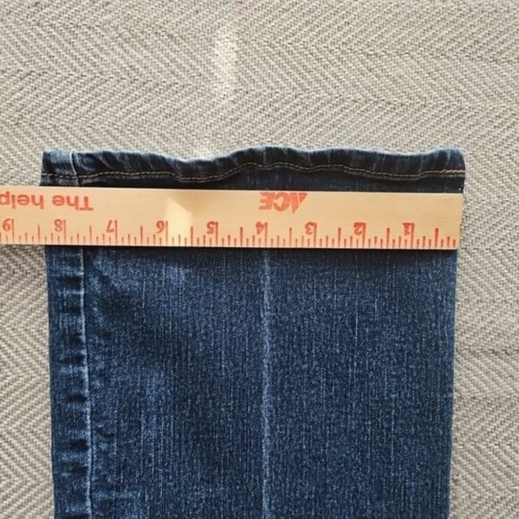 Jennifer Lopez Jeans Women's 16 Blue Dark Wash Button Fly Boot Cut Jeans RN73277 - Picture 15 of 16